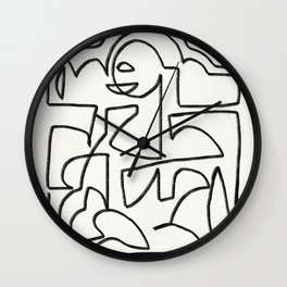 Line art abstract 25 Wall Clock