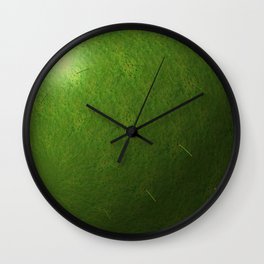 grass sphere Wall Clock