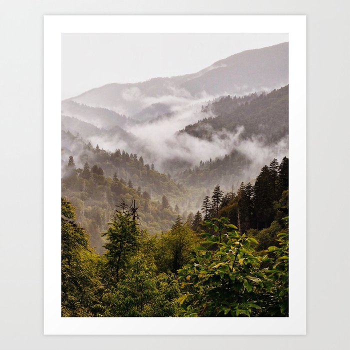 Smoky Mountain Layers Art Print