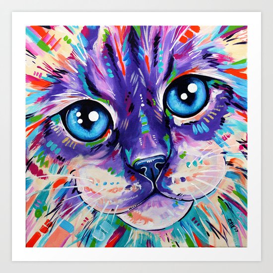 Cats in Colour 1 Art Print
