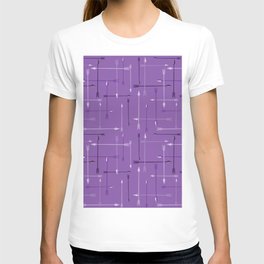 65 MCMLXV Cosplay Purple Arrows Plaid Pattern T Shirt