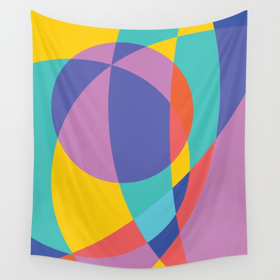 Geometric Beach Ball 2 Wall Tapestry
