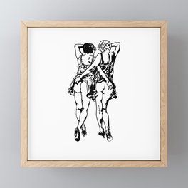 Two Flapper Girls Framed Mini Art Print