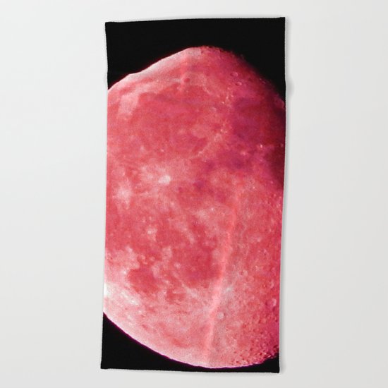 Red Moon Beach Towel