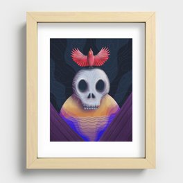 Cardinal Skull-CBD Recessed Framed Print