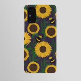 Sunflower Bee Pattern Android Case