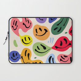 Melted Happiness Colores Laptop Sleeve | Colorful, Hippie, Happy, Pride, Scandinavian, Meltedhappiness, Smile, Y2K, Meltingsmile, Groovy 