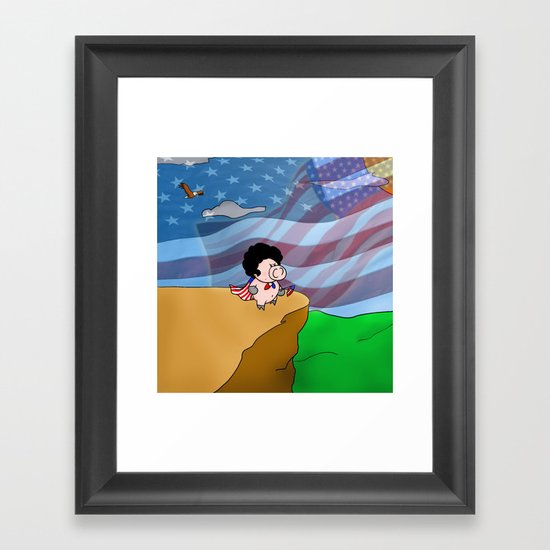 Land of the free Framed Art Print