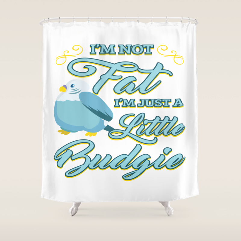 Funny Budgerigar Budgie Pet Bird Lover Nerdy Gift Shower Curtain