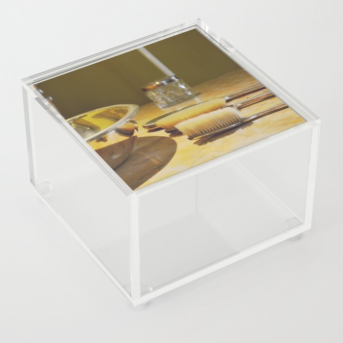 Medieval Grooming Objects Acrylic Box
