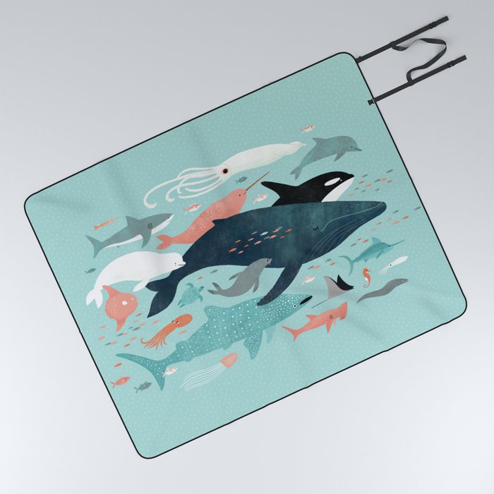 Under the Sea Menagerie Picnic Blanket