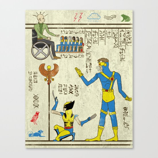 hero-glyphics: X Canvas Print