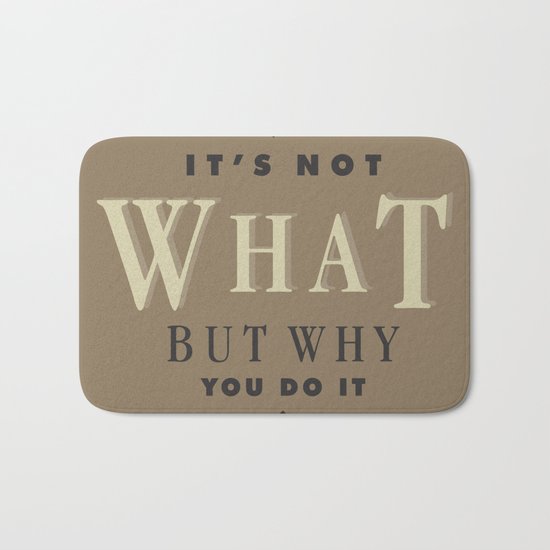 Typography Bath Mat