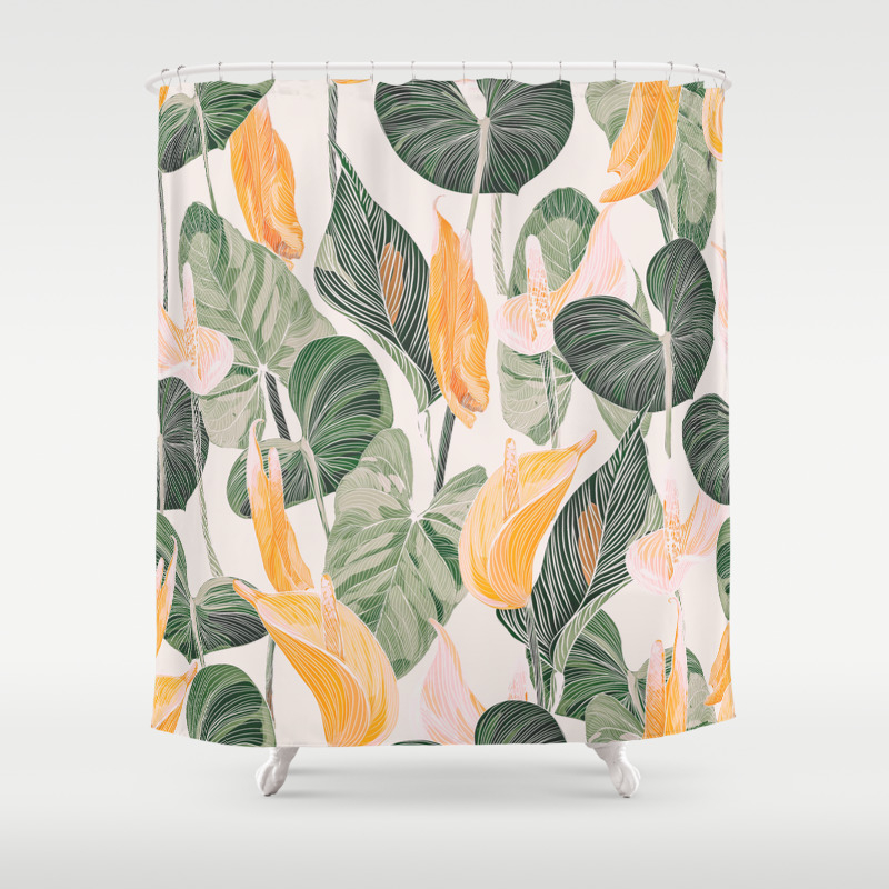 Lush Lily Autumn Shower Curtain By Galeswitzer Society6