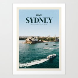 Visit Sydney Art Print