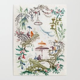 Enchanted Forest Chinoiserie Poster