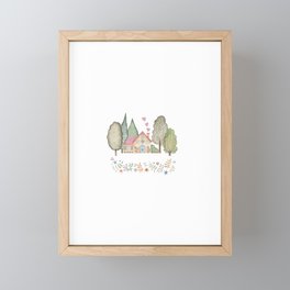 Forest House 01 Framed Mini Art Print