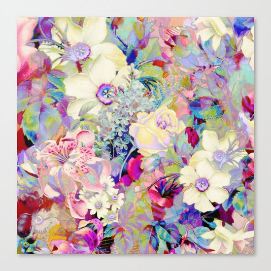 summery floral Canvas Print