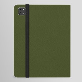 Chive. Olive khaki. Monochrome marsh, dark green. iPad Folio Case