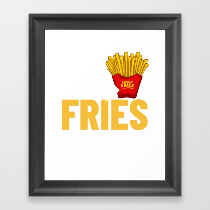 French Fries Fryer Cutter Recipe Oven Framed Art Print