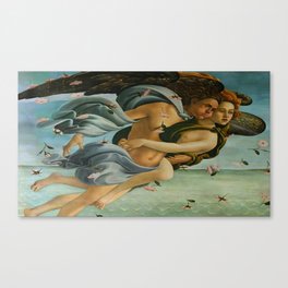 Sandro Botticelli , Wind God Zephyr , The Birth of Venus 1 Canvas Print