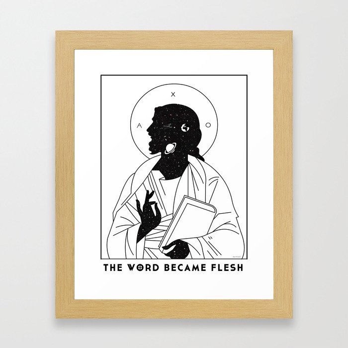 The WORD Made Flesh Framed Art Print