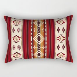 Amber Fire Native American Tribal Pattern Rectangular Pillow