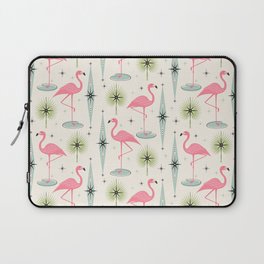Atomic Flamingo Oasis - Larger Scale ©studioxtine Laptop Sleeve