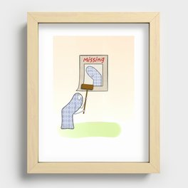 Laundry day drama Recessed Framed Print