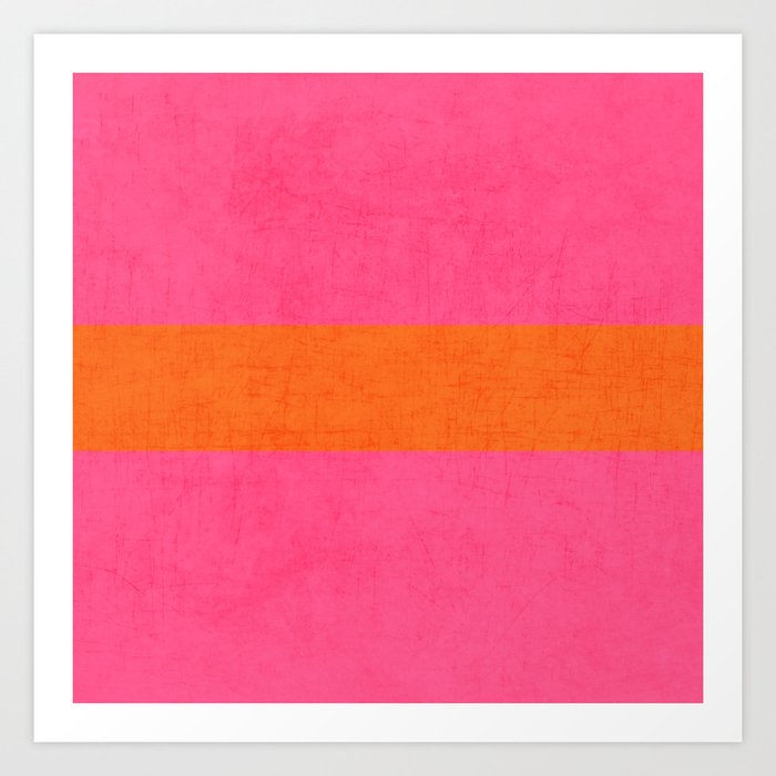 hot pink and orange classic Kunstdrucke hot pink and orange classic Kunstdrucke