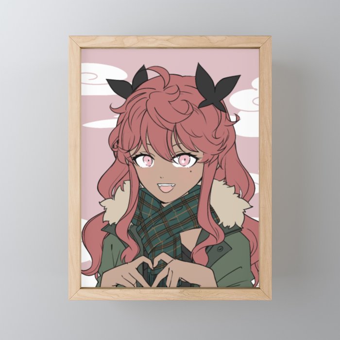 Cute girl  Framed Mini Art Print