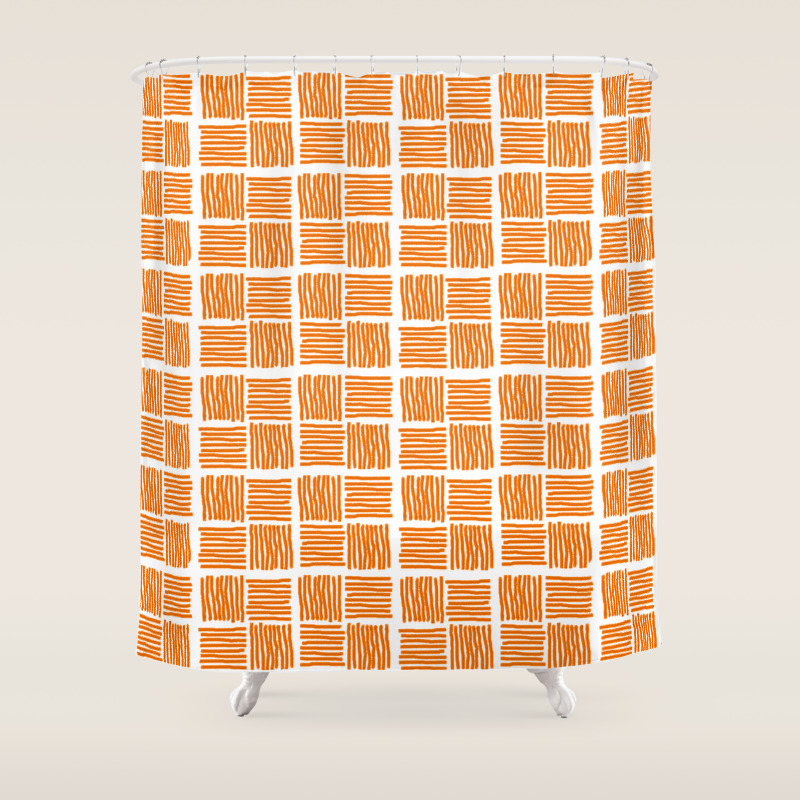 Gate Number One In Burnt Orange Shower Curtain