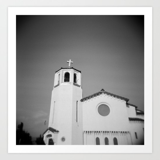 Church on Holga Art Print