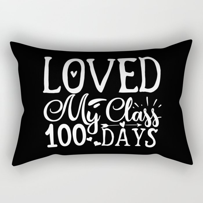 Loved My Class 100 Days Rectangular Pillow