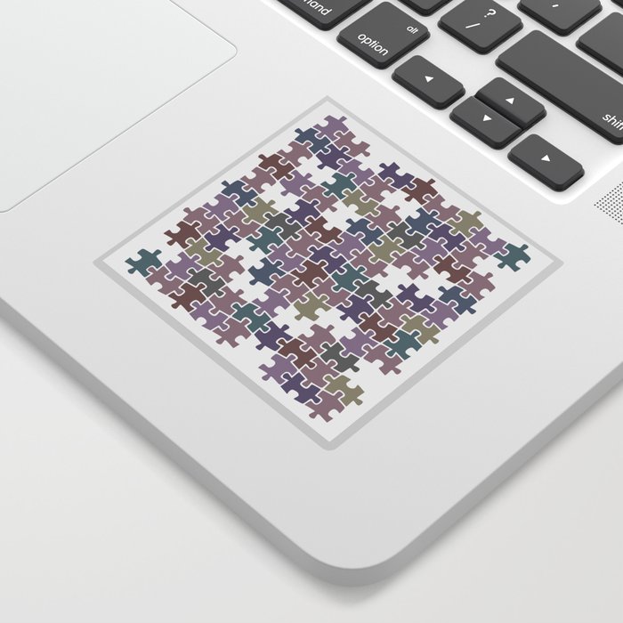 Shades of Gray puzzle Sticker