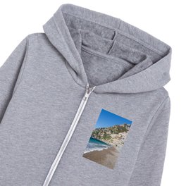 Amalfi Coast Beach, Italy Kids Zip Hoodie