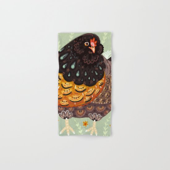 Golden Chicken Hand & Bath Towel