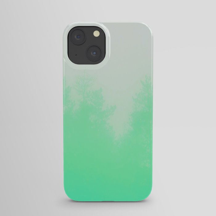 Out of focus - cool green iPhone Case