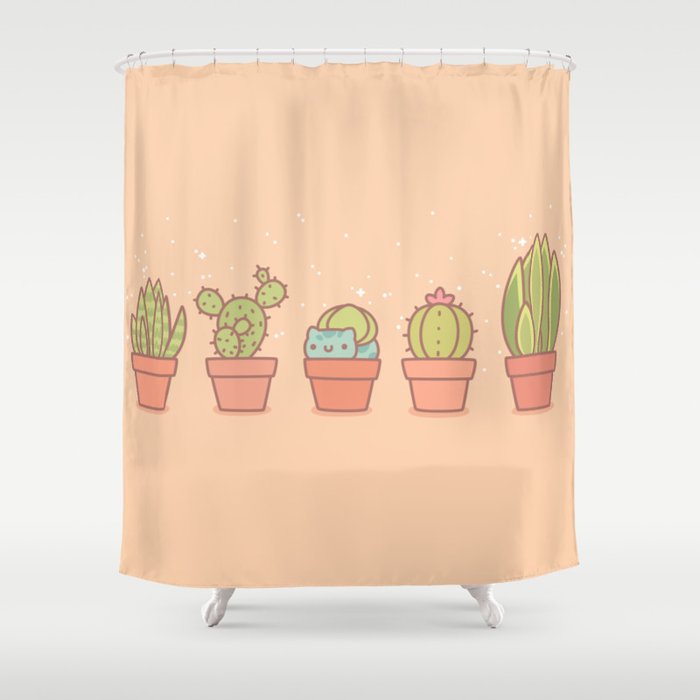 Plant Pots Shower Curtain