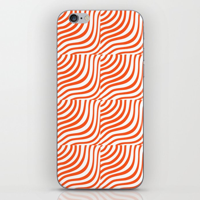 Red Striped Shells iPhone Skin