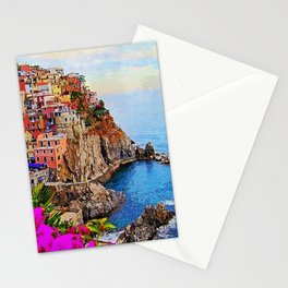 Italy, Cinque Terre Stationery Card