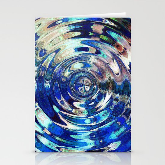 Water Element Ripple Pattern Stationery Cards