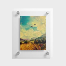 Countryside summer landscape Floating Acrylic Print