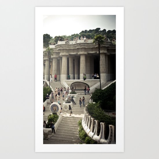 Barcelona. Park Güell Art Print