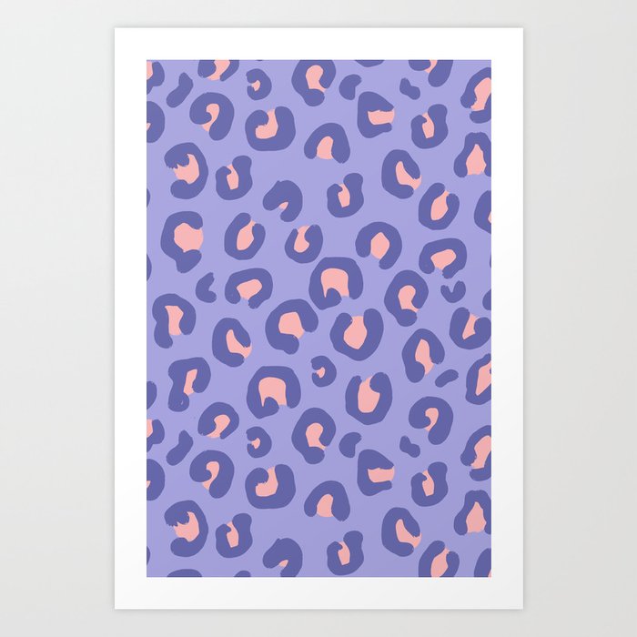 Purple Leopard Print Art Print