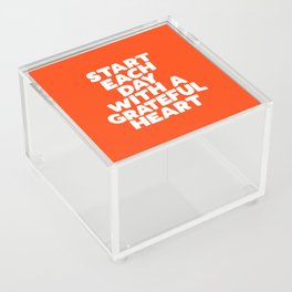 Start Each Day with a Grateful Heart Acrylic Box