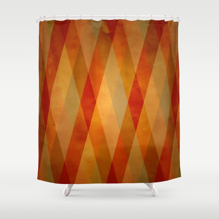 Geometric Pattern Shower Curtain