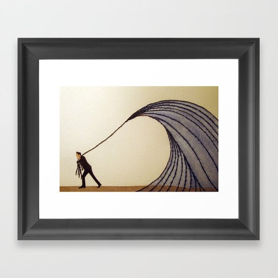 "For you I know I'd even try to turn the tide." - Johnny Cash Framed Art Print