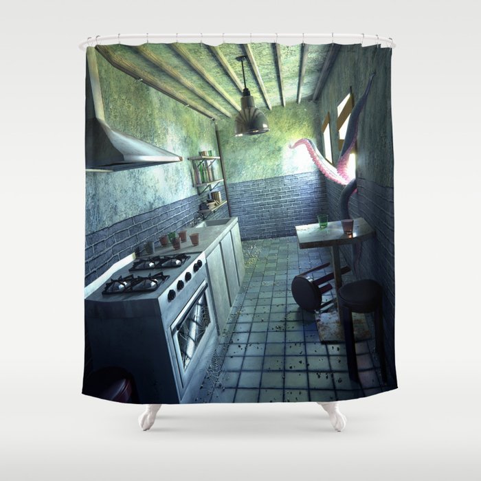 Tentacle Invasion Shower Curtain