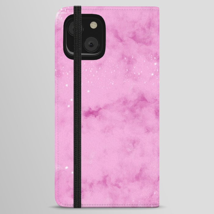 Pink Galaxy Watercolor iPhone Wallet Case